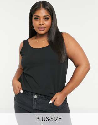 Only Curve - Canotta aderente nera