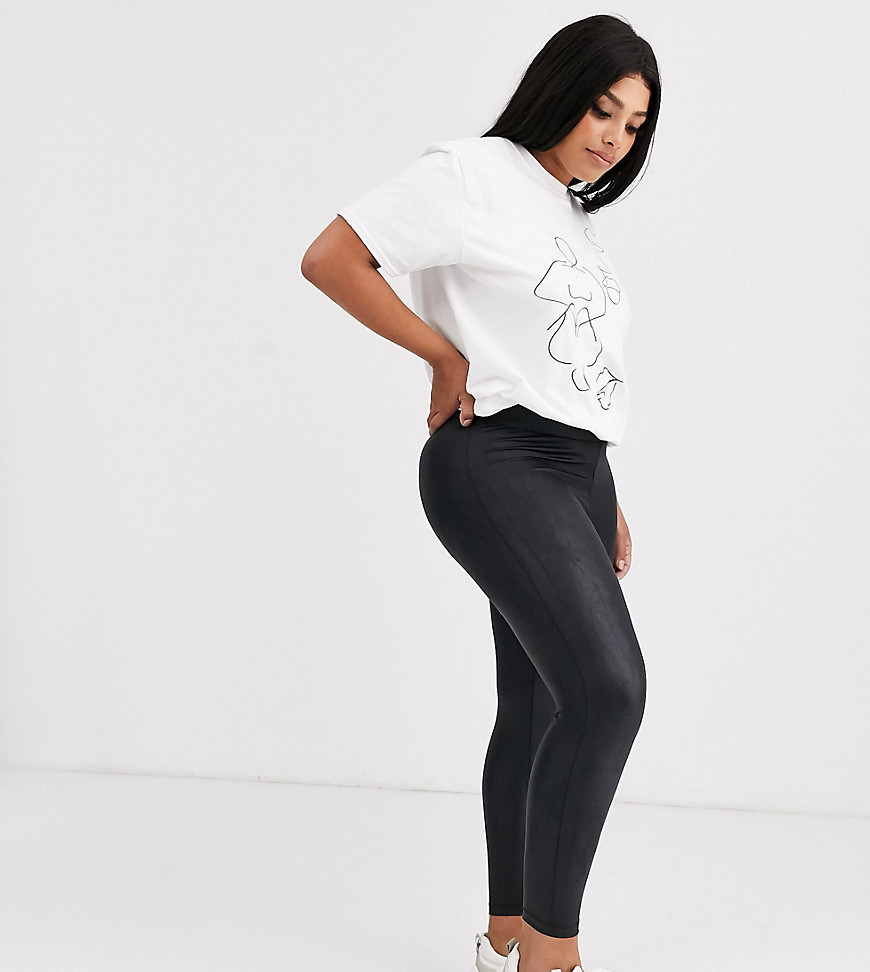 Plus-size leggings by Only Add-to-bag potential: considerable High-rise waist Bodycon fit A tight cut to the body