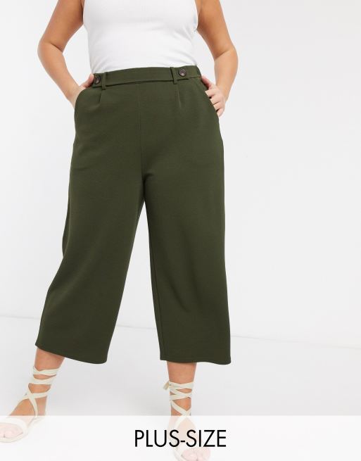 Amydus Women Plus Size Olive Tummy Tucker Crop Pants Women Green Capri -  Buy Amydus Women Plus Size Olive Tummy Tucker Crop Pants Women Green Capri  Online at Best Prices in India