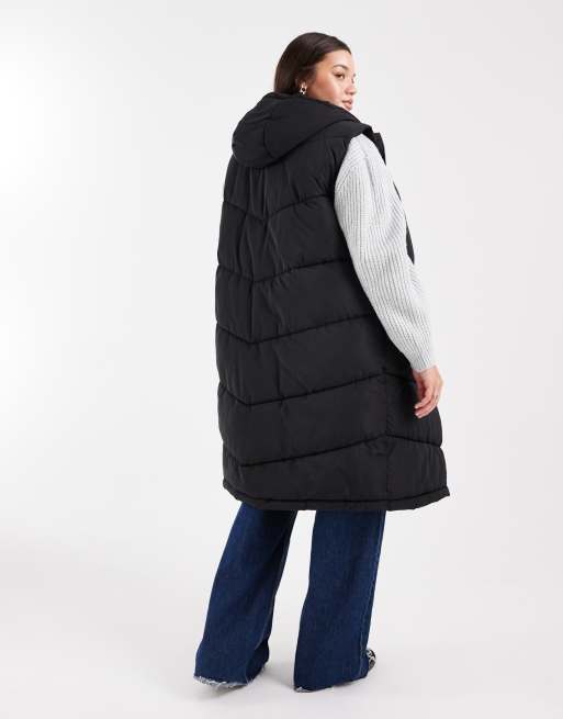 Only Curve - Doudoune longue sans manches - Noir, 4 de 4