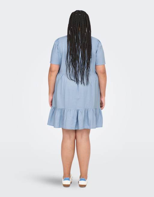 ONLY Curve Dress in light blue, 2 of 4