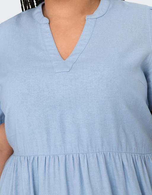 ONLY Curve Dress in light blue, 3 of 4