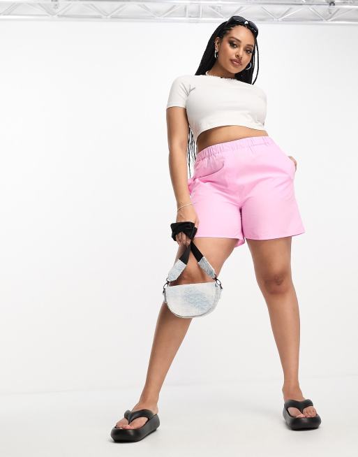 Bubble Gum Pink Biker Short