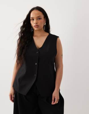 ONLY Curve - Elegante Weste in Schwarz