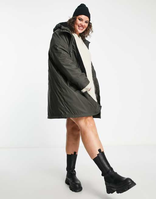 Faux fur clearance lined raincoat