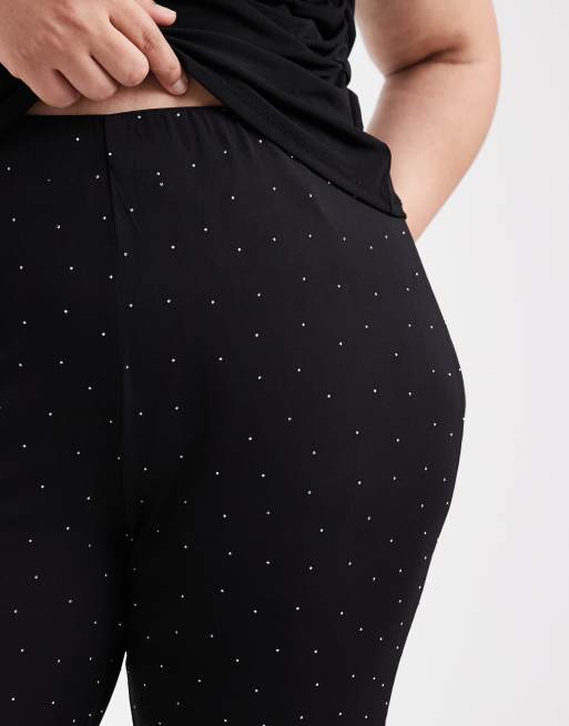 ONLY Curve - Flare-broek met strass in zwart, 2 van 5