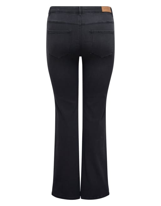 ONLY Curve Flared fit jeans in washed black, 7 of 7