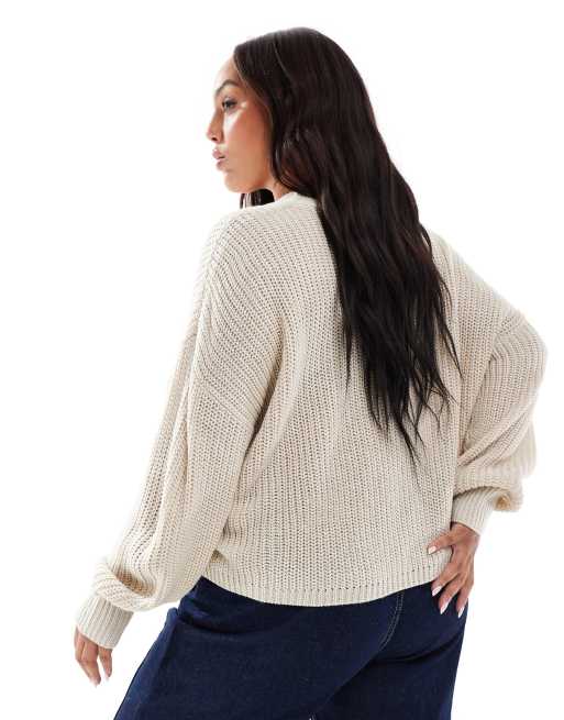 ONLY Curve - Gilet à col V - Taupe, 2 de 4