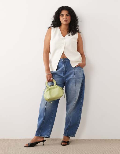 ONLY Curve - Gilet sartoriale bianco, 4 di 4