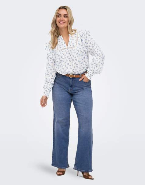 ONLY Curve - Jean ample - Bleu moyen - view 1