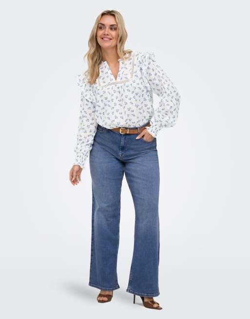 ONLY Curve - Jean ample - Bleu moyen, 3 de 7