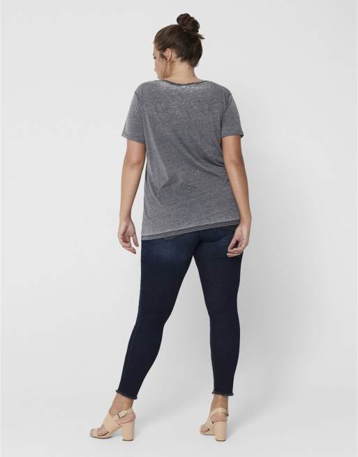 ONLY Curve - Jean skinny - Bleu denim foncé, 2 de 5