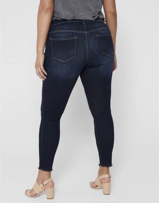 ONLY Curve - Jean skinny - Bleu denim foncé, 5 de 5