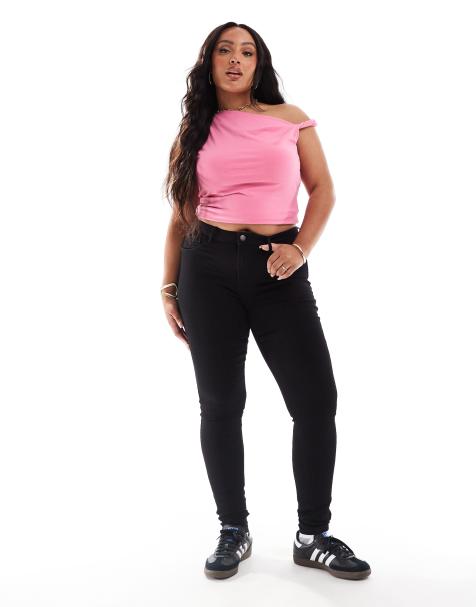 ONLY Curve - Jean skinny effet push-up - Noir - view 1