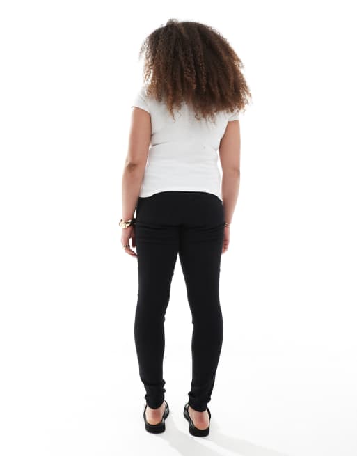 Jean noir taille haute push up sale