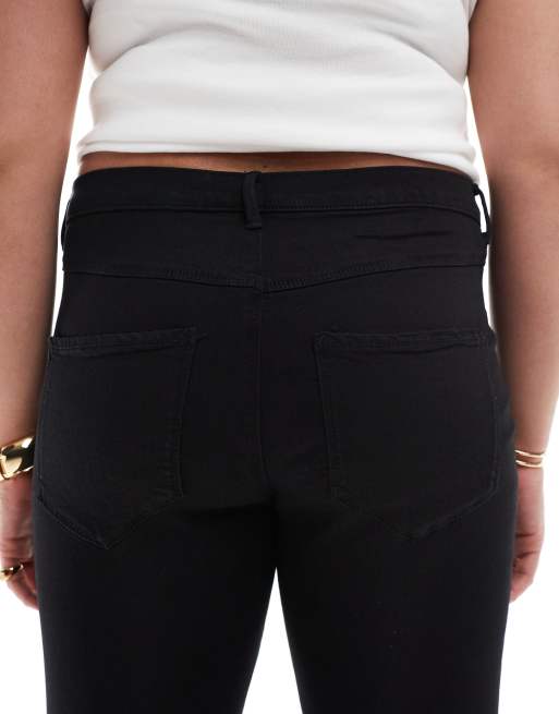 Jean noir taille haute push up deals