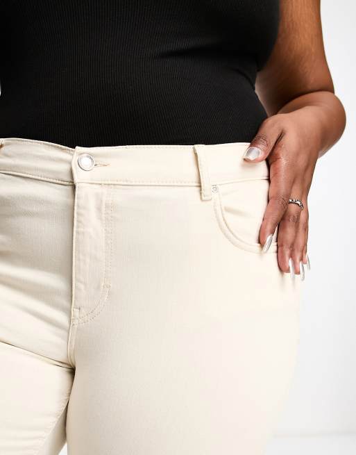 Only Curve - Jeans skinny écru , 2 di 5