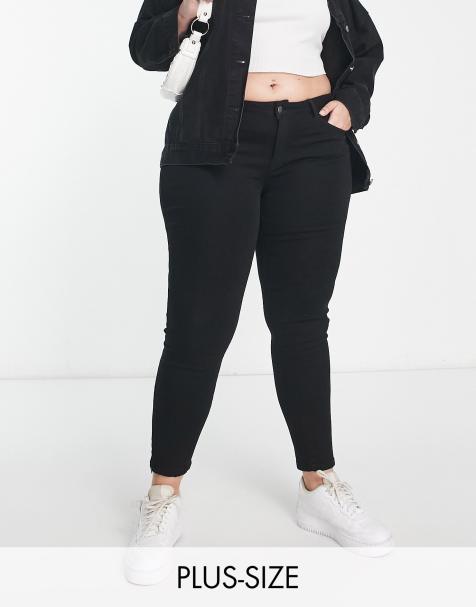ONLY Curve Karla skinny jeans in black - view 1