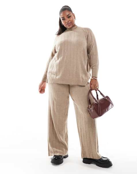 ONLY Curve knitted set in sand - view 1