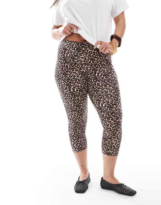 ONLY Curve – Krótkie legginsy w zwierzęcy wzór, 2 z 5