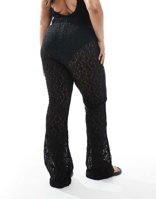 slim fit dress slacks Rafaella Plus Size Stretch Crepe Classic Fit Pants - Black main image 1