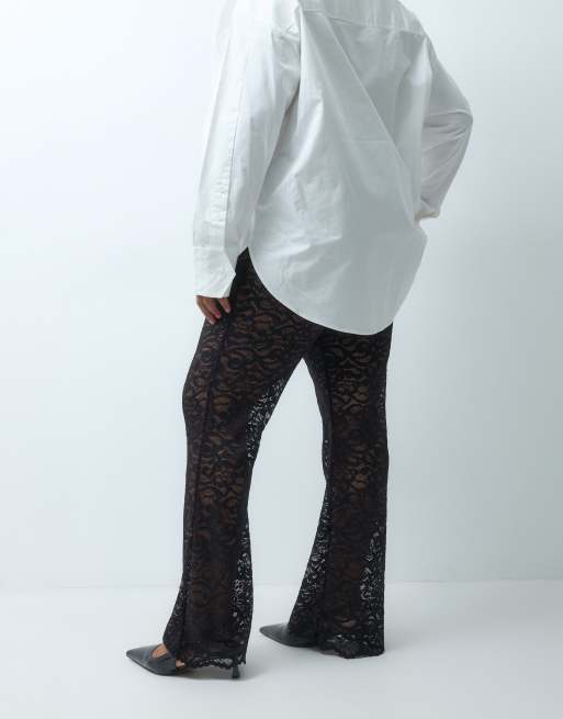 ONLY Curve lace pants in black, 5 of 5