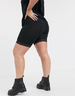 asos black cycling shorts