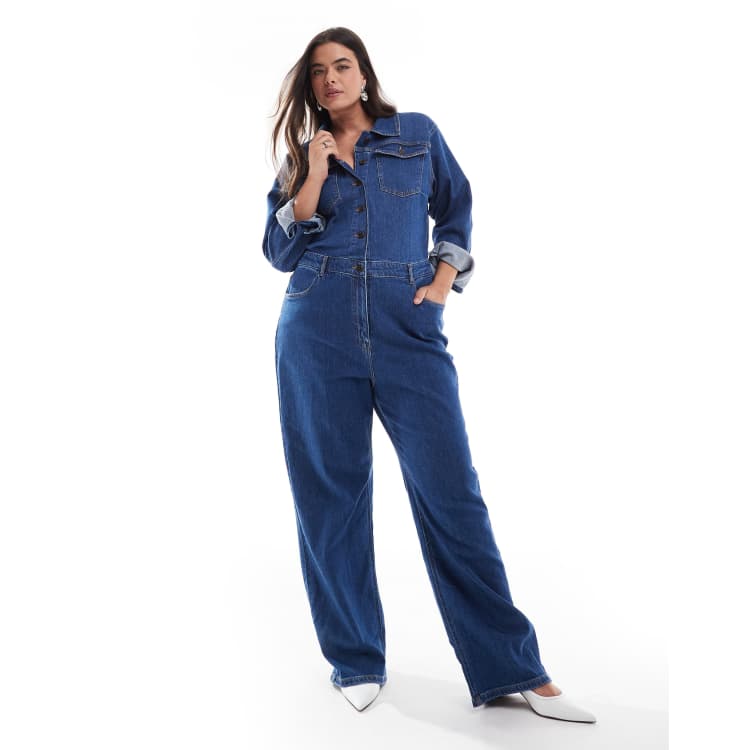 blurhms US COTTON DENIM OVERALL インディゴ XDMG Cotton