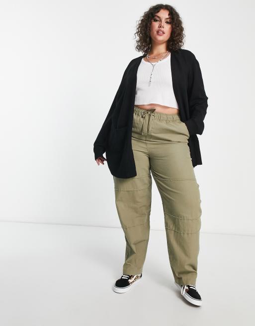 Only Curve longline cardigan in black, 2 of 4