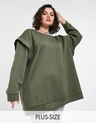 plus size longline hoodie