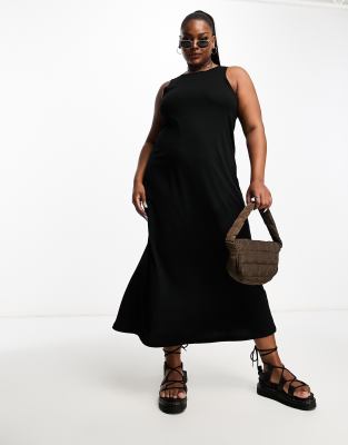 Only Curve Maxi Dress In Black