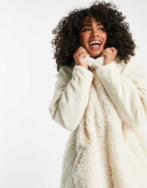 Asos curve shop teddy coat