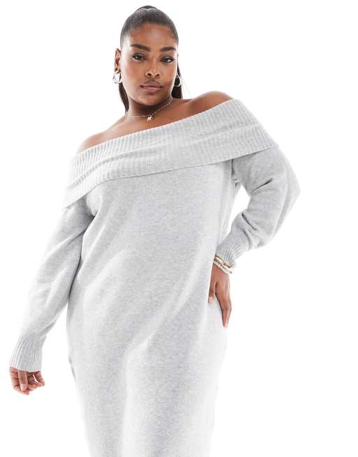 Light gray plus size dress best sale