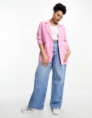 oversized blazer in pink