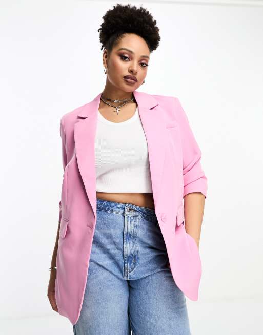 Pink blazer hot sale size 20