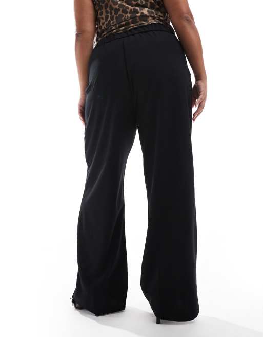 Only Curve - Pantalon ample d'ensemble à double boutonnage - Noir , 2 de 5