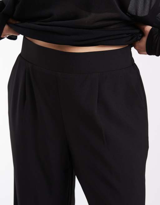 ONLY Curve pantalon large ajusté noir, 3 de 5