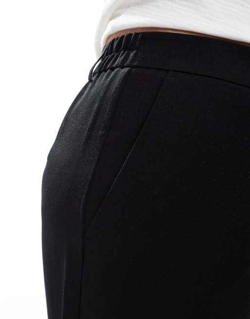 ONLY Curve - Pantaloni sartoriali a vita alta neri, 3 di 5