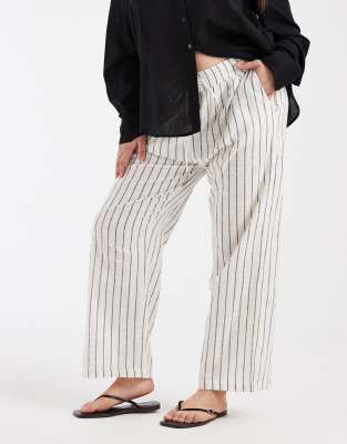 Only Curve Pull On Pants In Black