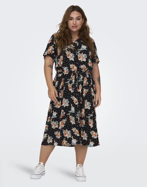 ONLY Curve - Robe chemise - Noir
