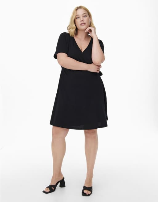 ONLY Curve - Robe portefeuille - Noir