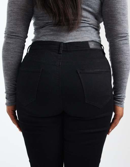 Only Curve – Sally – Czarne jeansy dzwony z podwyższonym stanem, 5 z 5