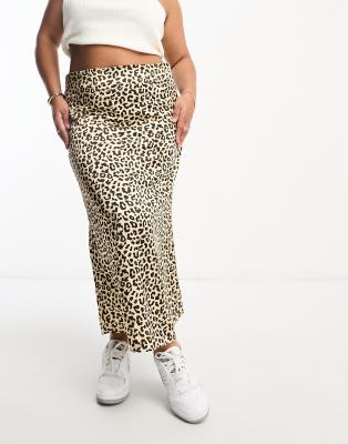 Leopard midi skirt outlet silk