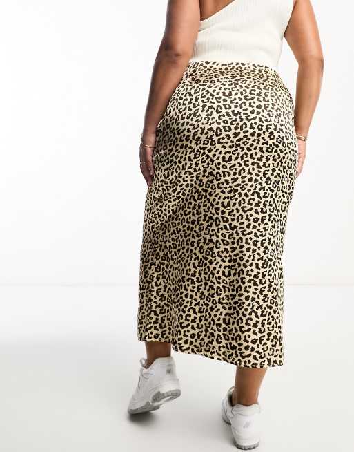 Leopard print 2024 midi skirt aus