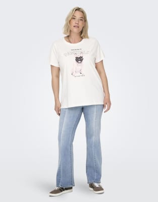 ONLY Curve - Schlagjeans in Hellblau