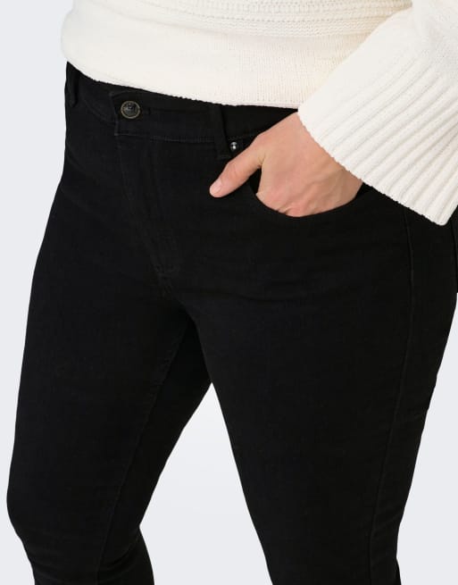 ONLY Curve - Skinny-fit jeans in zwart, 4 van 7