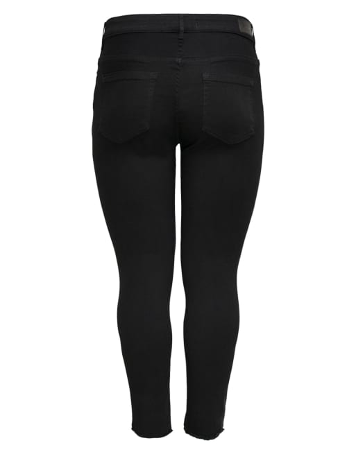 ONLY Curve - Skinny-fit jeans in zwart, 7 van 7