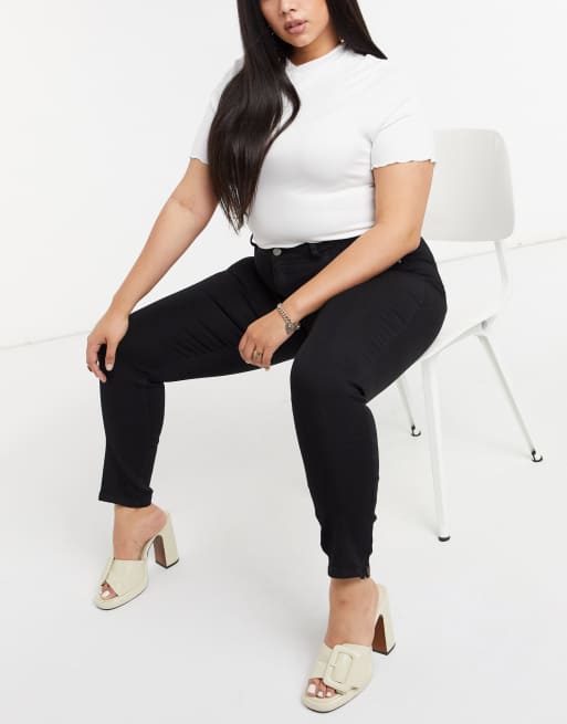 Only curve - Skinny jeans in zwart, 4 van 4