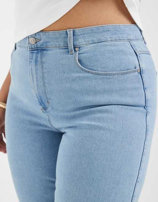ONLY Curve - Snow - Jeans dritti a vita alta azzurri, 4 di 5