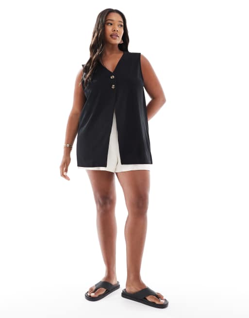 ONLY Curve - Sort longline-habitvest, 2 af 4